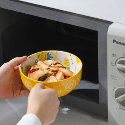 Bát Sứ Tròn Họa Tiết Hoạt Hình Có Tay Cầm Size 16cm - BSTHTTC