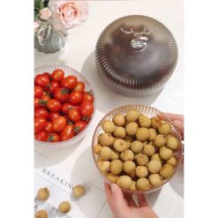 Hộp Đựng Mứt Tết - Hộp Hình Hươu Đựng Bánh Kẹo Hoa Quả Bằng Nhựa Cao Cấp 17x12cm - HHHDM