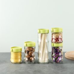 Set 3 Hũ Thủy Tinh Đựng Thực Phẩm - Lọ Thủy Tinh Cao Cấp 400 - 570ml - 1000ml - HTTDTP3