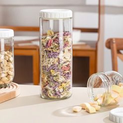 Set 5 Hũ Thủy Tinh Đựng Thực Phẩm - Lọ Thủy Tinh Đựng Đồ Khô 450 - 900 - 1400ml - 5LHTT