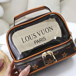 Túi Đựng Mỹ Phẩm Du Lịch 2 Ngăn Sang Trọng Chống Thấm 15x11x19cm - TDMP2N