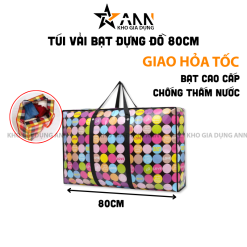 Túi Vải Bạt Đựng Đồ - Túi Dựng Chăn Màn Quần Áo Chống Nước Siêu Bền 80cm - TVBDD