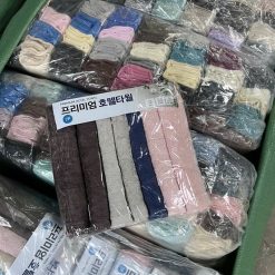 Combo 7 Khăn Cotton Mềm Mại - Khăn Xuất Hàn Cao Cấp 35x80cm - KCTHQ