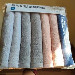 Combo 7 Khăn Cotton Mềm Mại - Khăn Xuất Hàn Cao Cấp 35x80cm - KCTHQ