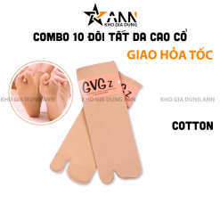 Combo 10 Đôi Tất Da Gvg Xỏ Ngón Dày Dặn - DTDXN10