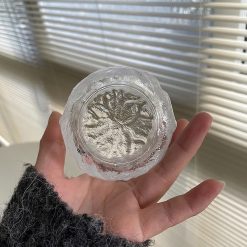 Set 6 Ly Thủy Tinh Lượn Sóng Nhỏ Cao Cấp 9x9.5cm - LTTLS02