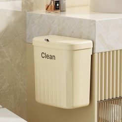 Thùng Rác Treo Tường - Thùng Rác Treo Cánh Tủ Bếp Dán Trên Tường Cho Phòng Tắm Nhà Vệ Sinh 16x26.5x29cm - TRTCB01
