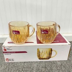 Bộ 6 Ly Thủy Tinh Cao Cấp - Cốc Thủy Tinh Sang Trọng 260ml 8x8.3x5cm - LTTCC01