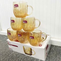 Bộ 6 Ly Thủy Tinh Cao Cấp - Cốc Thủy Tinh Sang Trọng 260ml 8x8.3x5cm - LTTCC01