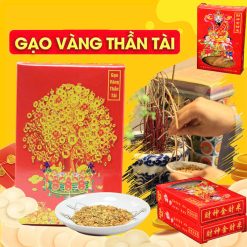 Hộp Gạo Vàng Thần Tài Phong Thuỷ Chiêu Tài Lộc - GCT01