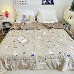 Chăn Cotton 3D Mềm Mịn Thoáng Mát 1m7x2m - CM01