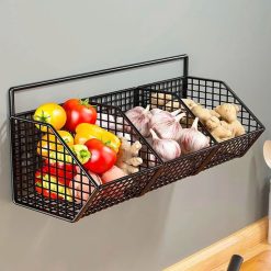 Kệ Lưới Dán Tường - Kệ Sắt Đựng Đồ 3 Ngăn - KDT01