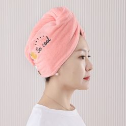 Khăn Quấn Đầu Lau Khô Tóc - Khăn Quấn Khô Tóc Mềm Mịn 25x62cm - KQKT01