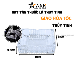 Gạt Tàn Thuốc Thủy Tinh - Gạt Tàn Thuốc Lá Vuông 11x11x3.5cm - GTT01