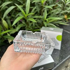 Gạt Tàn Thuốc Thủy Tinh - Gạt Tàn Thuốc Lá Vuông 11x11x3.5cm - GTT01