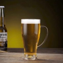 Bộ 2 Ly Bia Thuỷ Tinh Có Tay Cầm - Ly Thủy Tinh Cao Cấp 400ml - LTT01