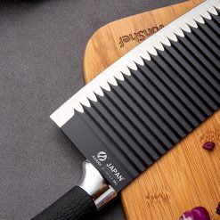 Dao Thái Gợn Sóng Nhà Bếp Ok3 Asakh Bản To 29x7cm - DTGS01