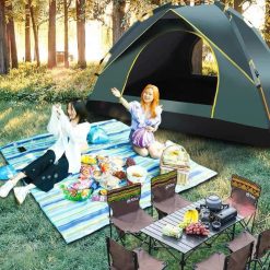 Thảm Dã Ngoại Picnic Size Lớn - Thảm Bạt Caro Chống Thấm Nước 2x2m - TDN01