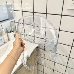 Ghế Đẩu Nhựa Acrylic Trong Suốt Dày Dặn Chống Trượt 30x25x21cm - GHE01