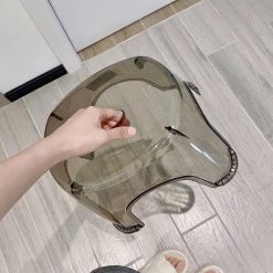 Ghế Đẩu Nhựa Acrylic Trong Suốt Dày Dặn Chống Trượt 30x25x21cm - GHE01