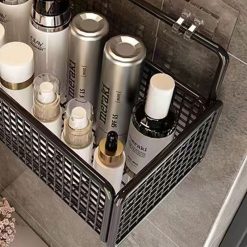 Kệ Lưới Dán Tường - Kệ Đựng Đồ Bằng Thép Không Gỉ Chịu Lực Tốt 37x15,5x13cm - KDT02