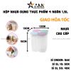 Hộp Nhựa Trong Suốt Đựng Thực Phẩm Khô - Hộp Nhựa Chống Thấm Nước 4 Ngăn 1,5L 13x13x15cm - HDTP01