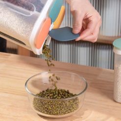 Hộp Nhựa Trong Suốt Đựng Thực Phẩm Khô - Hộp Nhựa Chống Thấm Nước 4 Ngăn 1,5L 13x13x15cm - HDTP01