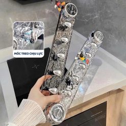 Thanh Móc Treo Quần Áo Nhà Tắm Hút Chân Không Siêu Chịu Lực - Móc Treo Đồ Đa Năng Hít Tường Nhà Bếp 40x4,5x5,8cm - MTQACT02