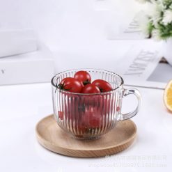 Combo 2 Ly Thuỷ Tinh Hình Bầu Đế Sọc - Ly Thủy Tinh Cao Cấp 400ml 8.2x9.6x10.1cm - LTT02