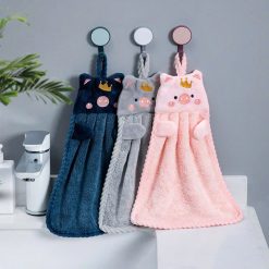 Khăn Lau Tay Hoạt Hình Vải Bông Mềm Mại - Khăn Siêu Mịn Thấm Nước Tốt 35x24cm - KLT03