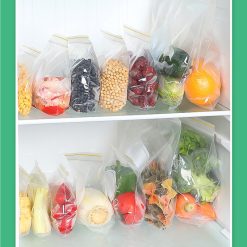 Combo 3 Hộp Túi Zip Đựng Thực Phẩm Có Khóa – Hộp Túi Zip Trong Suốt Bảo Quản Thực Phẩm Nhiều Kích Cỡ - DTP01