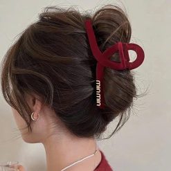 Set 4 Kẹp Tóc Nhung Đỏ Hot Mùa Tết 2025 - KTND01