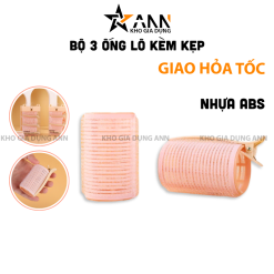 Bộ 3 Ống Lô Uốn Tóc Kèm Kẹp Dành Cho Các Nàng - OLOT01