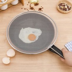 Nắp Đậy Chảo Bằng Lưới Inox Dạng Tròn Tránh Văng Dầu 29cm - LDC01