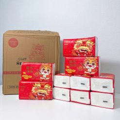 Set 10 Bịt Giấy Ăn Gấu Trúc Sipao - Túi Khăn Giấy Rút Treo Tường Đa Năng - KGR03