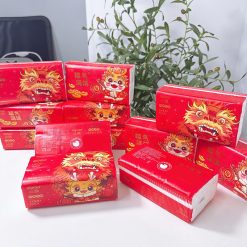 Set 10 Bịt Giấy Ăn Gấu Trúc Sipao - Túi Khăn Giấy Rút Treo Tường Đa Năng - KGR03