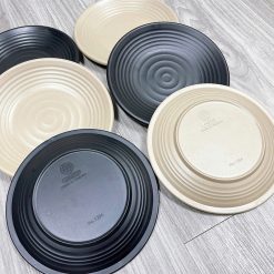 Combo 2 Đĩa Nhựa Cao Cấp - Dĩa Đựng Trái Cây Thực Phẩm 18cm - DTN01