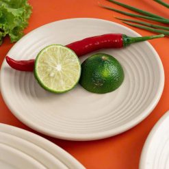 Combo 2 Đĩa Nhựa Cao Cấp - Dĩa Đựng Trái Cây Thực Phẩm 18cm - DTN01