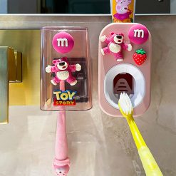 Bộ Nhả Kem Đánh Răng Treo Tường Cao Cấp Kêm Cốc - Dành Cho Bé - BNKDRTT02