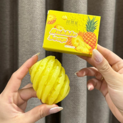 Xà Bông Tắm Trắng Body Khóm Bubble Soap 65g & Bưởi Vita Soap 85g Le Peau - Combo 2 (1 Khóm + Tặng 1 Bưởi) - XBTTB