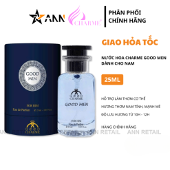 Nước Hoa Charme Good Men 25ml Mùi Nam Màu Xanh - Hương Thơm Nam Tính & Mạnh Mẽ - NHCGM25ML