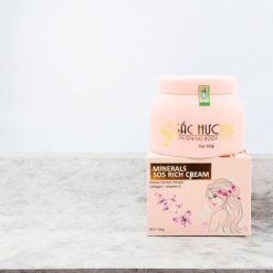 Kem Dưỡng Da Body Sắc Hương Minerals Sos Rich Cream - Hộp Màu Hồng 130ml - KDSHMH