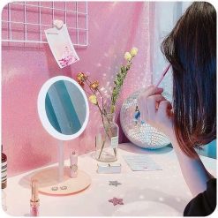 Gương Đèn Led Để Bàn - Giương Trang Điểm Để Bàn - Gương Khớp Xoay 180 Độ 147×37cm - GDB01