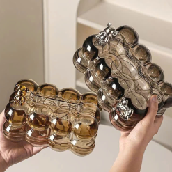 Hộp Đựng Giấy Đám Mây Bồng Bềnh Trong Suốt Kèm Phụ Kiện Gấu/Thỏ Cao Cấp 19x9x13cm - HDGR02