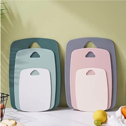 Set 3 Thớt Kháng Khuẩn Nhựa PP Chống Ẩm Mốc 35x25cm - 30x20cm -20x15cm - S3TKK01