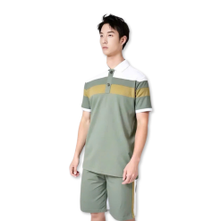 Set Bộ Nam Áo Thun Cổ Bẻ Phối Màu + Quần Short Thun Thể Thao Cao Cấp (Big Size) - SBN138