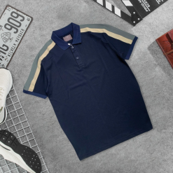 Áo Thun Nam Cổ Bẻ Phối Sọc Tay Áo (Có Size 3XL) Áo Thun Nam Cổ Bẻ Phối Sọc Tay Áo (Có Size 3XL) - CS248