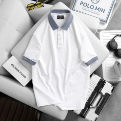 Áo Thun Nam Cổ Bẻ Họa Tiết In Hình Máy Bay (Có Size 3XL) - CS249