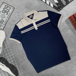 Áo Thun Cổ Bẻ Phối 2 Sọc Trước Ngực Độc Đáo Cao Cấp (Có Size 3XL) - CS252