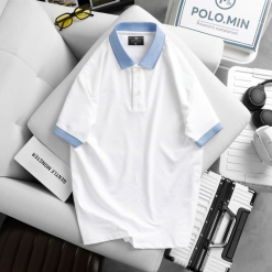 Áo Thun Nam Cổ Bẻ In Họa Tiết Độc Đáo (Có Size 3XL) - CS254